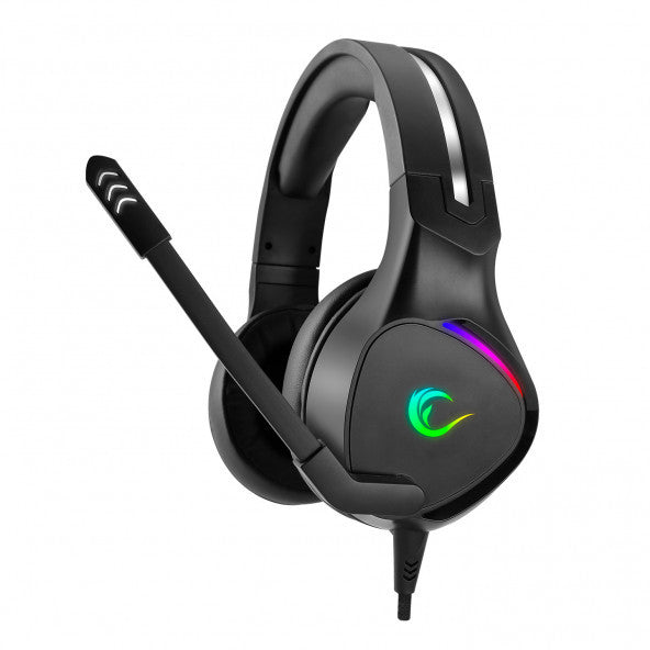 Rampage Rm-K10 Amazing Black Usb 7.1 Noice Canceling Mic Rgb Led Gaming Headset With Microphone