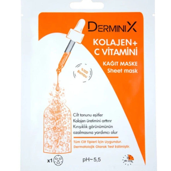Derminix Collagen + Vitamin C Sheet Mask