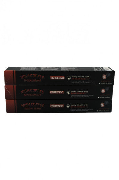 Ristretto Nespresso Compatible Coffee Capsules 10 X 3 Nish