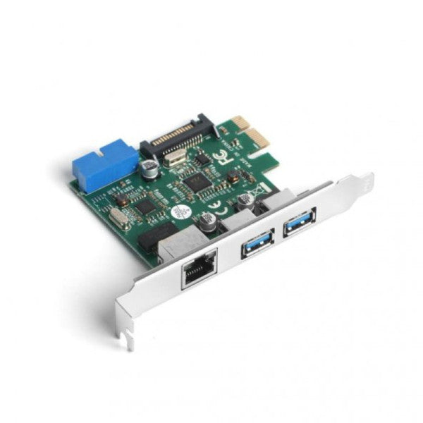 Dark 2x USB3.0 + Gigabit LAN PCIE X1 Network Card