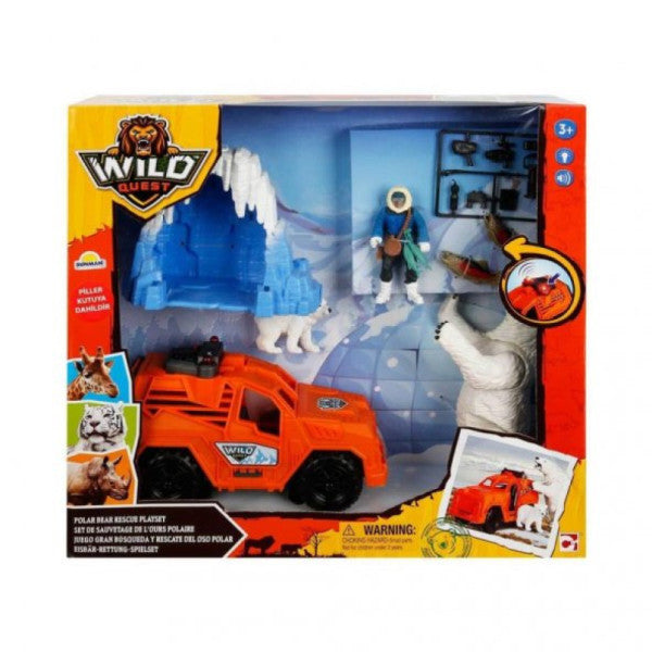 49203 Wild Quest Polar Bear Rescue Playset With Sound And Light