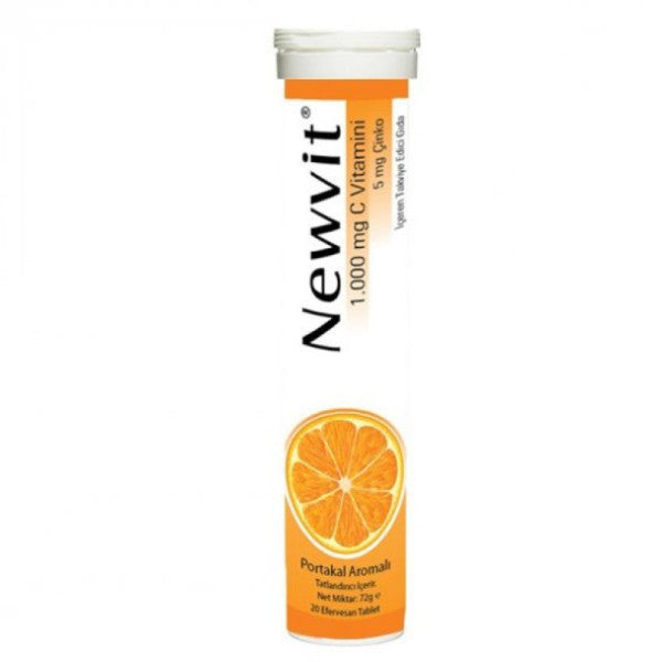 Newvit Vitamin C 1000mg + Zinc 20 Effervescent