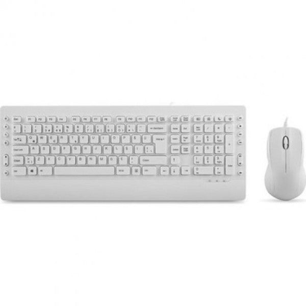 Everest KM-3850 White Q Multimedia Keyboard + Mouse Set