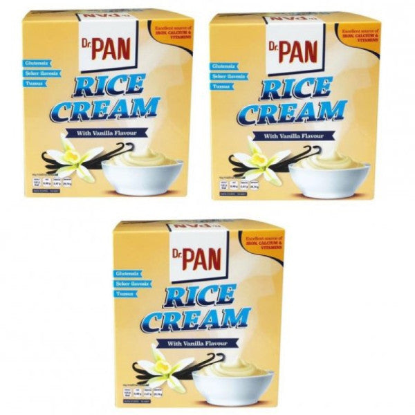 Dr Pan Rice Cream Vanilla 400 gr 3 Pieces