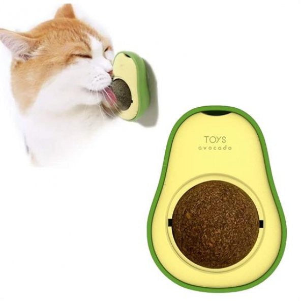BUFFER® Avocado Model Adhesive Cat Toy Edible Catnip Herb