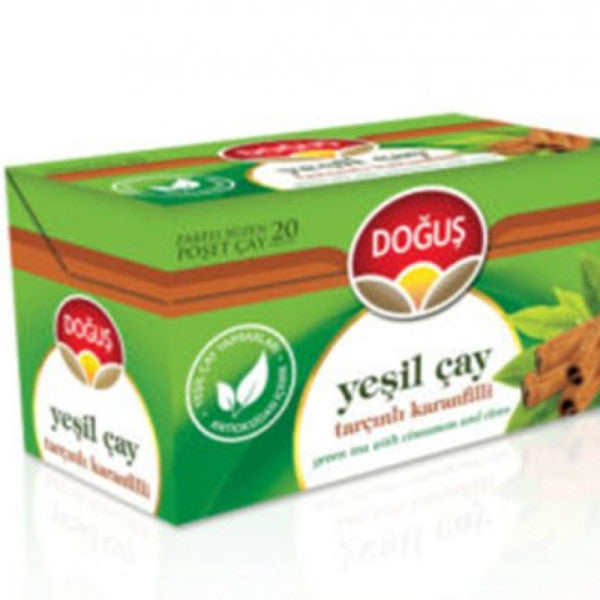 Doğuş Green Tea Cinnamon Clove Tea Bag 20x1.75G