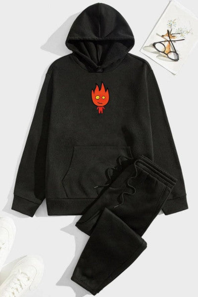 Unisex Fire Avatar Printed Tracksuit Set