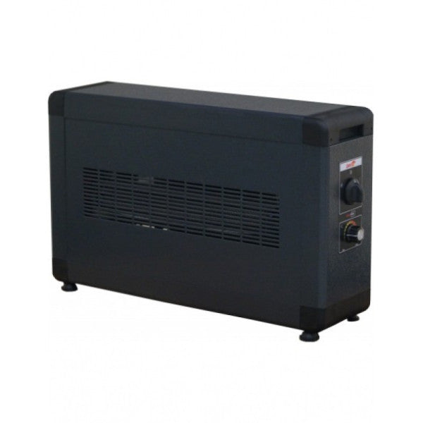 Heatbox Board Smoked Color Single Phase Fan Electric Heater 1000/2000 Watt