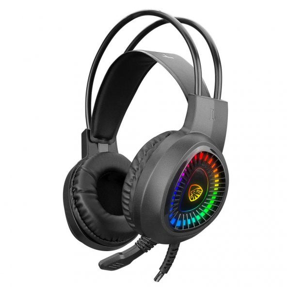 Hytech Hy-G3 Eagle Black 7.1 Usb Surround Rgb Led Gaming Gaming Headset with Microphone