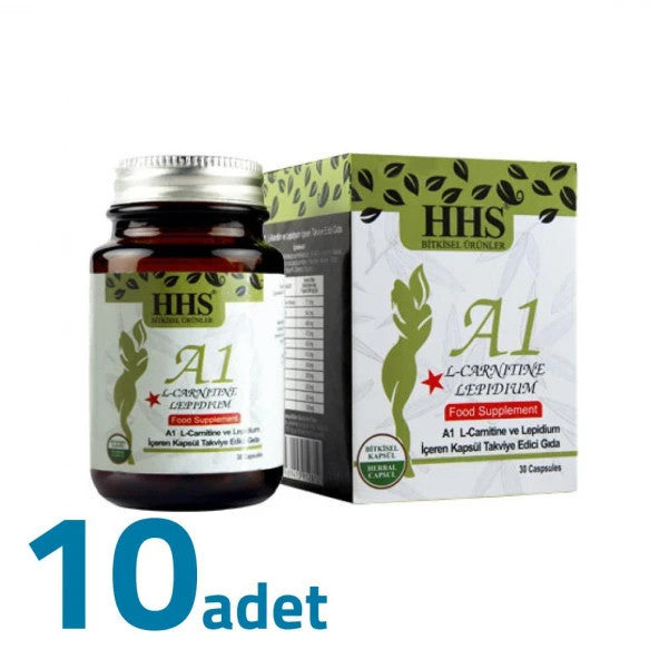 Hhs A1 L-Carnitine Lepidium A+1 Herbal 30 Capsules X 10PCS Boxes