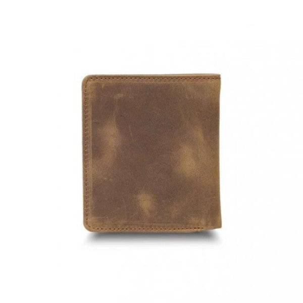 Guard Light Brown Crazy Minimal Sport Leather Men's Wallet