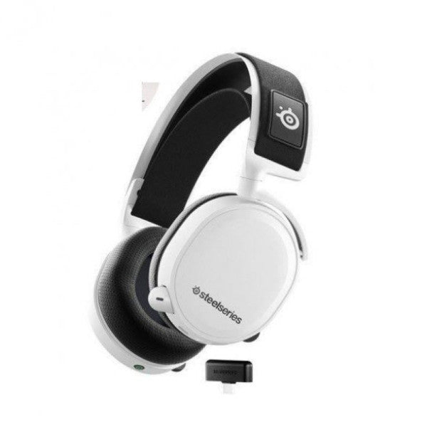 SteelSeries Arctis 7+ White Wireless 7.1 On-Ear Gaming Headset