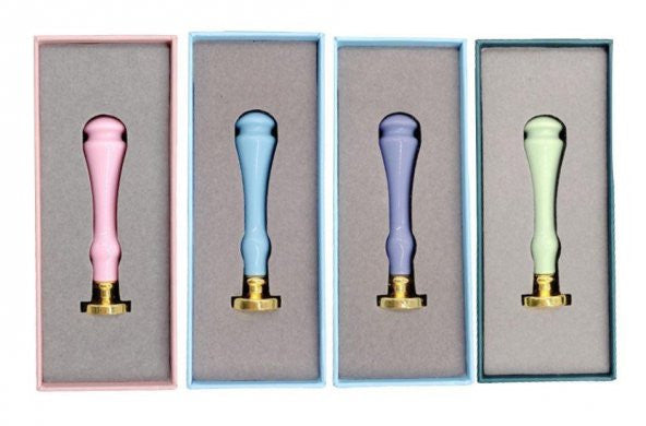 Wax Seal Handle Plastic Alloy M8 Threaded İn 4 Different Pastel Colors