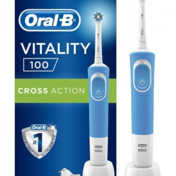 Oral-B Vitality 100 Cross Action Blue Rechargeable Toothbrush