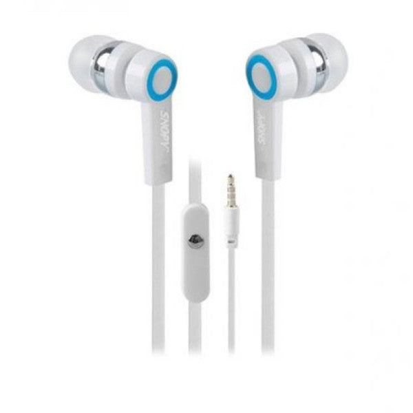 Snopy SN-J5 Mobile Phone Compatible In-Ear White Headset with Microphone
