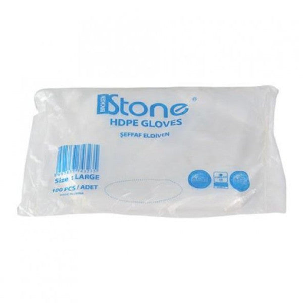 Stone disposable transparent Gloves, package of 100