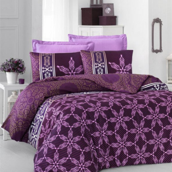 Komfort Home Single Exclusive Deluxe Satin Duvet Cover Set (Lilac)