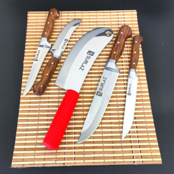 SürLaz 5-Piece WoodWork Onion Cleaver Knife Set