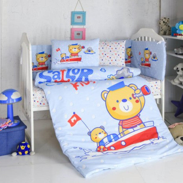 Komfort Home Baby Sleeping Set 8 Pieces Ranforce 100% Cotton /captain