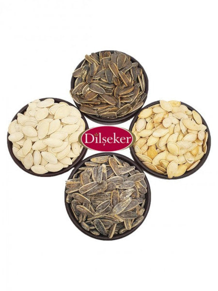 Dilşeker 4 Pieces Double Seed Set (Sunflower Seeds Pumpkin) 4000 Grams