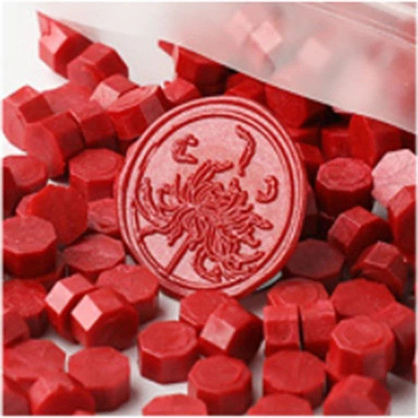 Sealing Wax 150 Beads for 50 Invitations Model: 30 Pomegranate Red