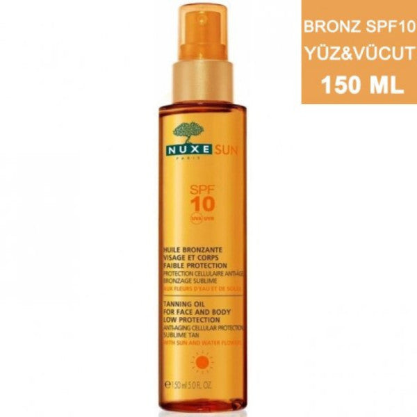 Nuxe Sun Huile Spf10 Bronzing Face And Body Oil 150Ml
