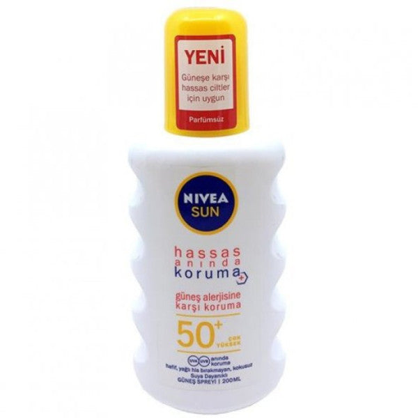 Nivea Sun Sensitive Instant Protection Against Sun Allergy Spf 50+ 200 Ml Sun Spray
