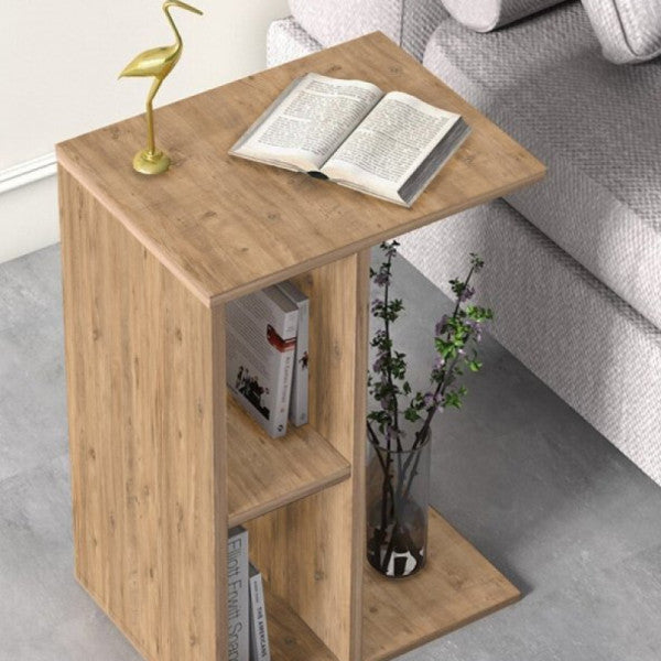 Side Table Nightstand Shelf 2 Tier Coffee Table 5313