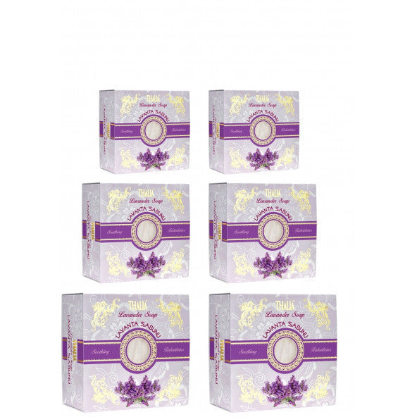 Thalia Natural Lavender Extract Soap - 150 Gr X 6 Pieces